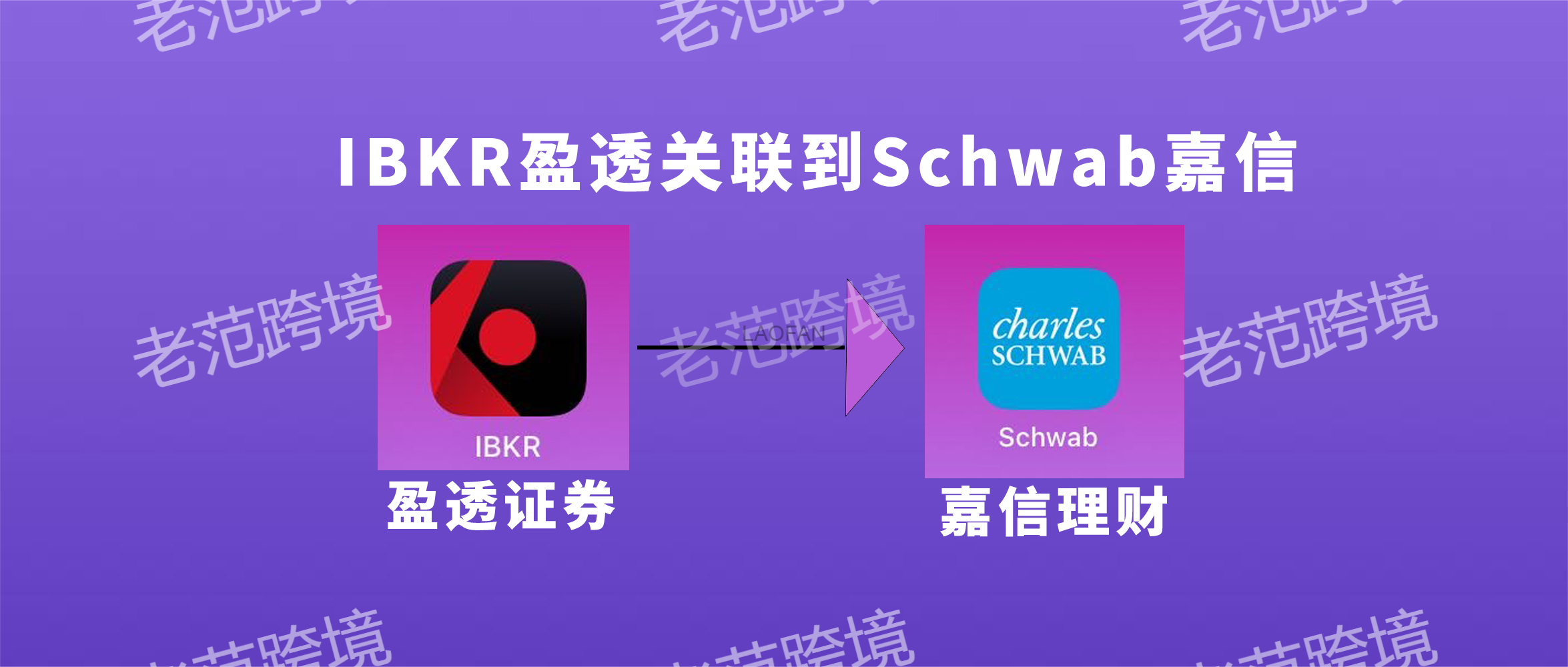添加IBKR盈透证券账户关联到Schwab嘉信理财同步整合一处展示你的海外金融资产详细教程攻略| 老范跨境